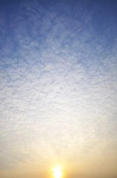 Clouds And Blue Sky For Background during sunrise Foto stock