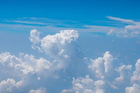 Clouds and blue sky background Stock Photos