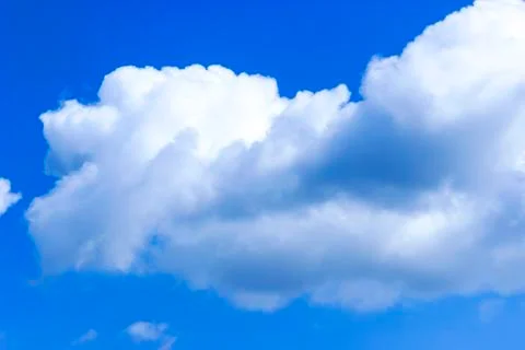 Clouds and blue sky background with copy space Stock Photos