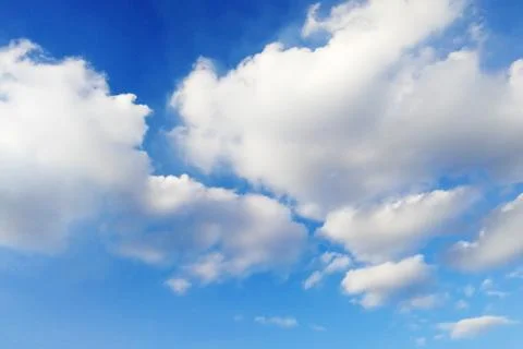 Clouds and blue sky background with copy space Stock Photos