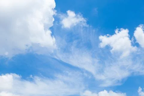 Clouds and blue sky. Stock Photos