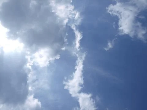 Clouds and the blue sky Stock Photos