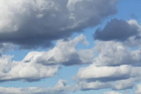 Clouds and a blue sky Stock Photos