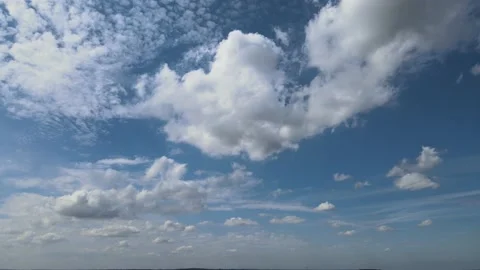 Clouds and Blue Sky Spin Right Stock Footage 194418424