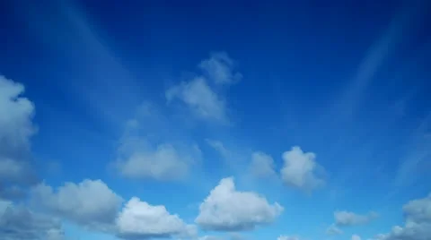 Clouds and blue sky timelapse Stockbeeldmateriaal 12613916