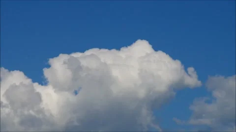 Clouds and blue sky, timelapse Stock Footage 48527457