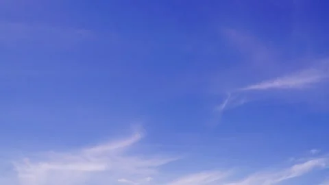 Clouds and blue sunny sky,  white clouds over blue sky, Aerial view,  Video stock 311519947