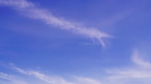 Clouds and blue sunny sky,  white clouds over blue sky, Aerial view,  Video stock 311520066