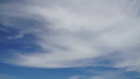 Clouds and blue sunny sky,  white clouds over blue sky, Aerial view,  Video stock 311520271