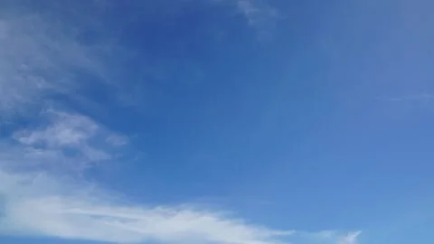 Clouds and blue sunny sky,  white clouds over blue sky, Aerial view,  Video stock 311520368