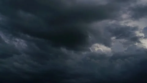 Clouds and blue sunny sky,  white clouds over blue sky, Aerial view,  Video stock 311521345