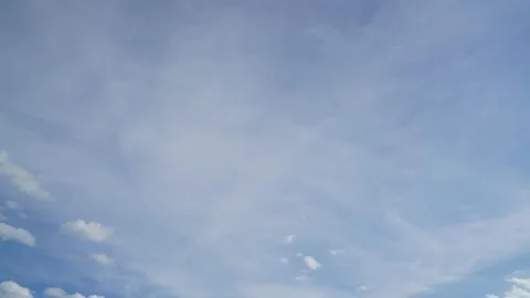Clouds and blue sunny sky,  white clouds over blue sky, Aerial view,  Stock Footage 311644906