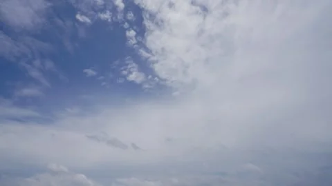 Clouds and blue sunny sky,  Stock Footage 313721142