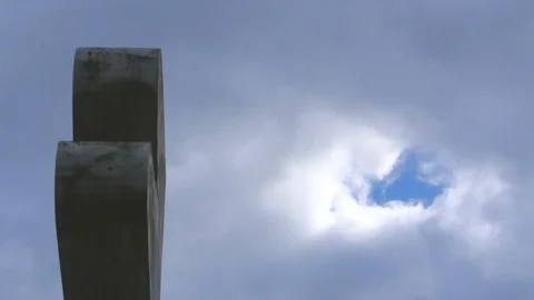 Clouds And Building Time Lapse Stock Footage 88369642