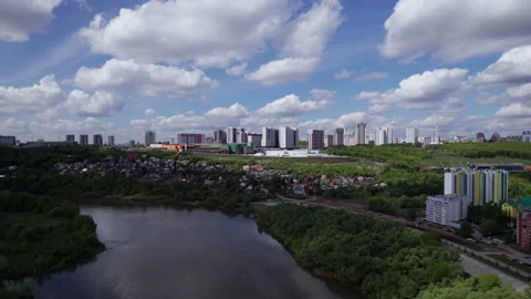 Clouds and buildings Stock Footage 219852188