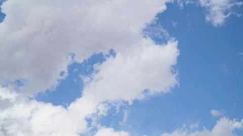 Clouds and clear blue sky Stock Photos