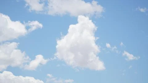 Clouds and clear blue sky Foto stock