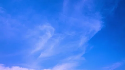 Clouds and Clear Sky-4K Stock Footage 44046705