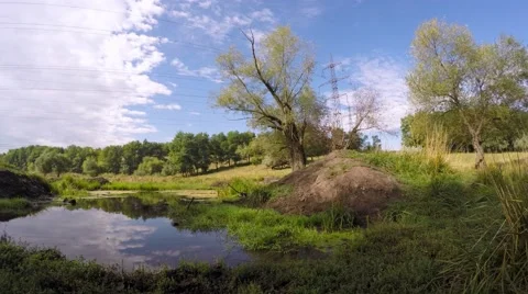 Clouds and clouds moving across the sky. taymlaps 库存影片 54463242