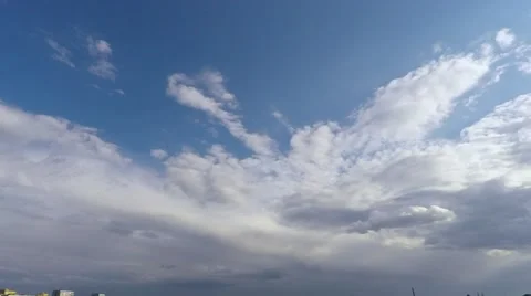 Clouds and clouds moving across the sky. taymlaps 库存影片 54463321