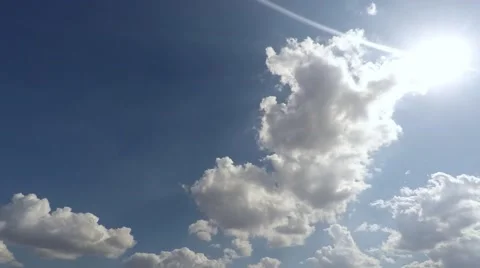 Clouds and clouds moving across the sky. taymlaps 库存影片 54520514