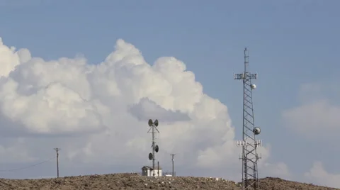 Clouds and Communication Tower Video stock 52909620