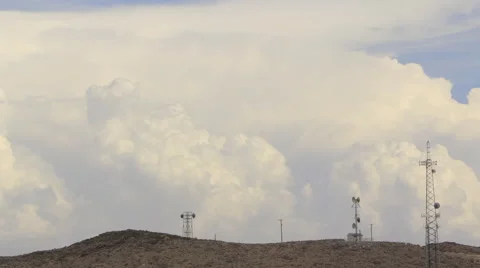 Clouds and Communication Tower Video stock 52909692