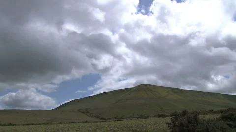 Clouds and countryside Stock Footage 5648931
