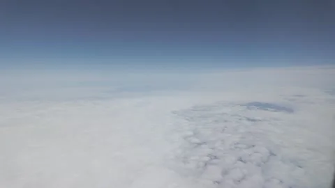 Clouds and earth in the atmosphere, view of the world from the atmosphere Stock-Footage 273986381