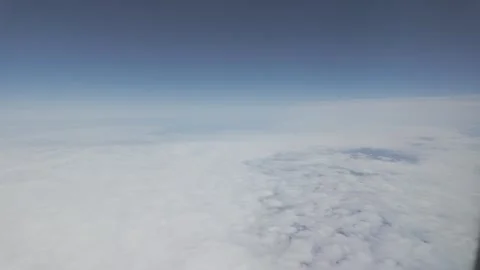 Clouds and earth in the atmosphere, view of the world from the atmosphere Stock Footage 273991626