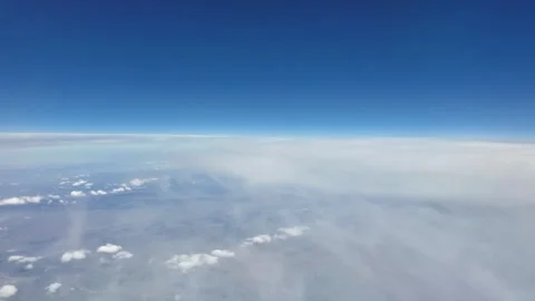 Clouds and earth in the atmosphere, view of the world from the atmosphere Stock-Footage 273991979