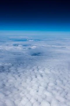 Clouds and the edge of space Stock Photos