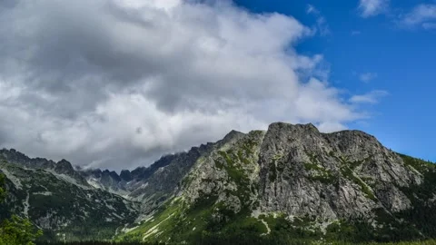 Clouds and fog in the mountains Stock Footage 132254535