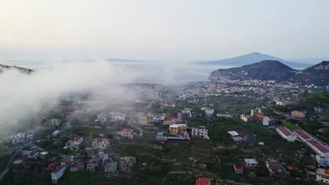 Clouds and fog over amalfi and sorrento Stock Footage 231916072