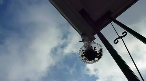 Clouds and Front Porch Time Lapse Stock Footage 10893244