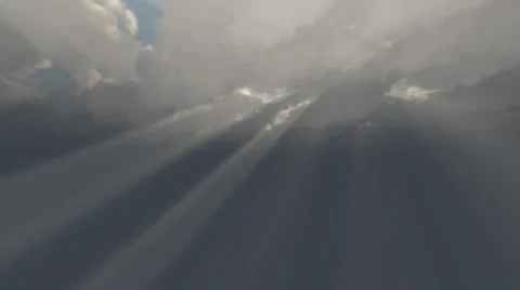 Clouds and godrays Vídeos de archivo 5297224