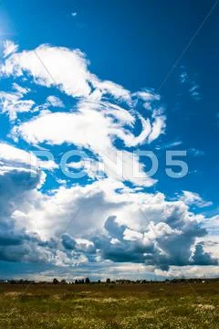 Clouds and heavens Stock Photos