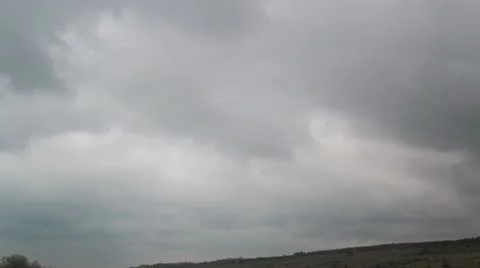 Clouds and the hill 720 Stock Footage 9846327