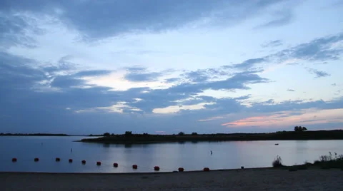 Clouds and lake timelaps Stock Footage 27239670