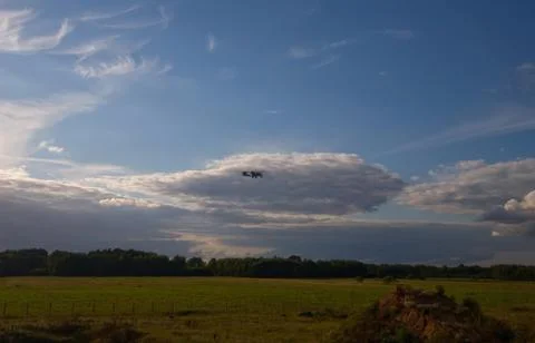 Clouds and Land; Foto stock