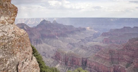 Clouds and Light Over Grand Canyon Stock Footage 79556652