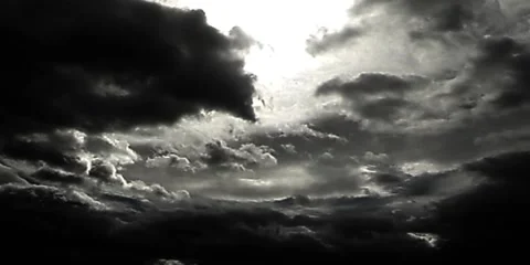 Clouds and moon lapse, extended Video stock 43443663