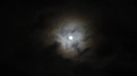 Clouds and moon at night Stock Footage 35220942
