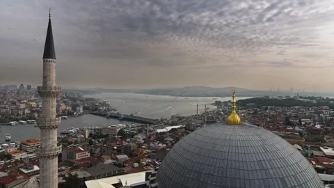 Clouds and Mosque Timelapse Stock Footage