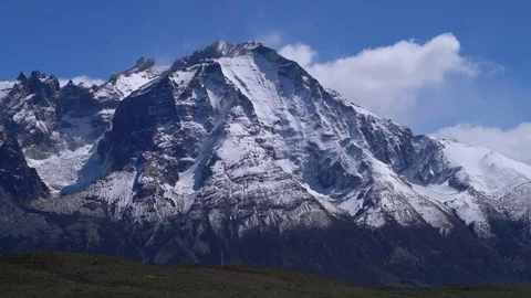 Clouds and Mountain Stock Footage 73248830