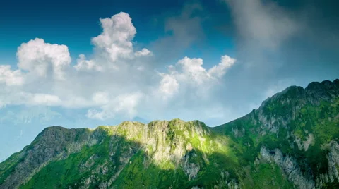 Clouds And Mountains 1 Time Lapse Stock Footage 55102491