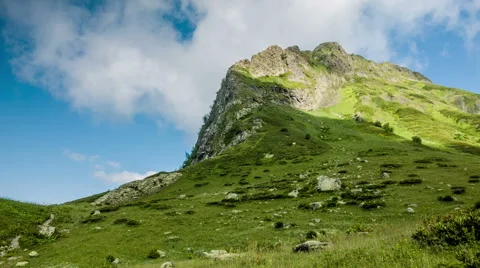 Clouds And Mountains 2 Time Lapse Stock Footage 55102661