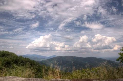Clouds and mountains Enhanced 写真素材