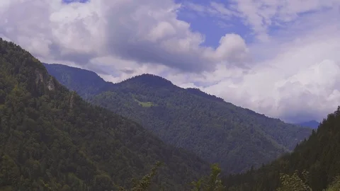 Clouds and Mountains Stock Footage 94544506