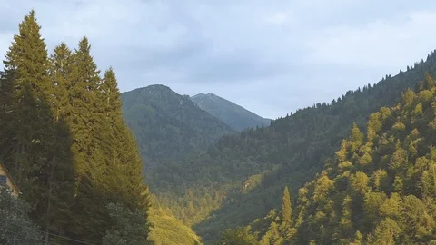 Clouds and Mountains Stock Footage 94544687